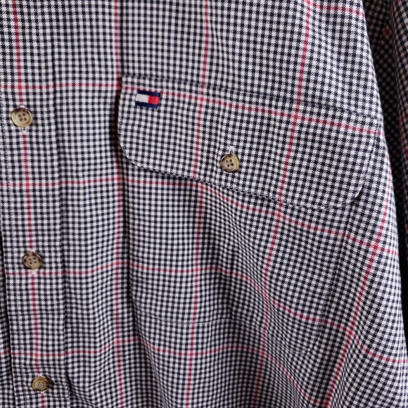 Tommy Hilfiger Men's Long Sleeve Button-Up Plaid Shirt Size XL - Picture 5 of 16